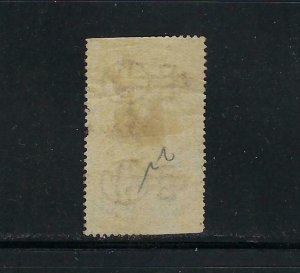 BECHUANALAND PROTECTORATE SCOTT #22 1887 WMK 29 5 POUND- PEN CANCEL-SPACE FILLER