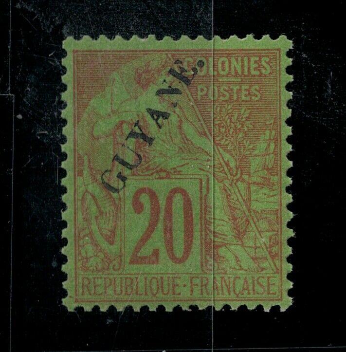 French Guiana 1892 24 Mint SCV $55.00