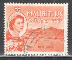 MAURITIUS #263   Used,  VF,   CV $9.25  ....   3830199