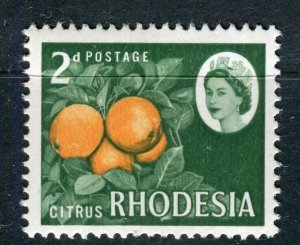 RHODESIA; 1964-66 early QEII issue Mint hinged 2d. value