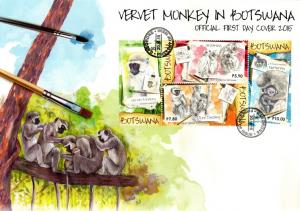 Botswana - 2015 Vervet Monkeys FDC