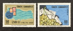 Turkey 1967 #1753-4, International Trade Fair, MNH.