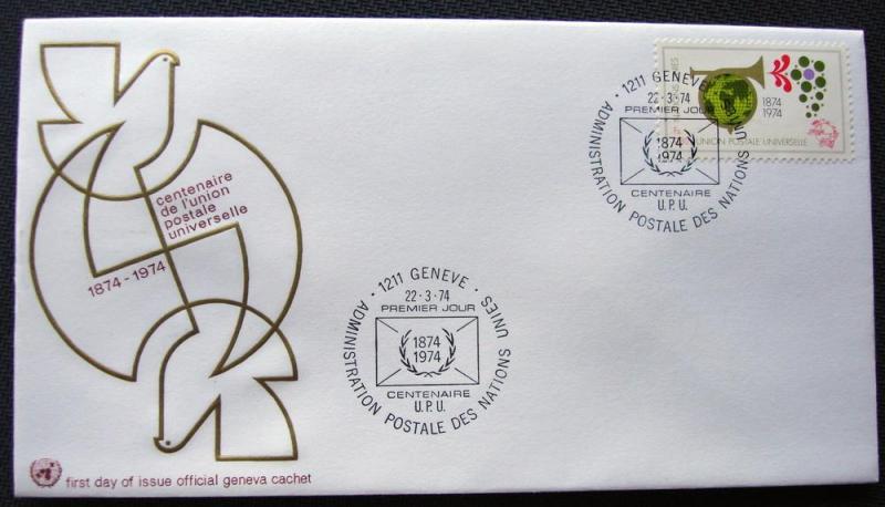 UN #39 Geneva FDC Unaddressed L10