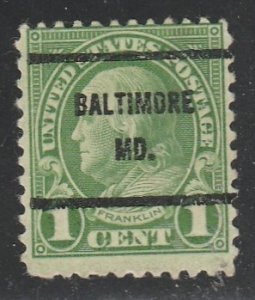 United States   (Precancel)   Baltimore  M.D.   (5)