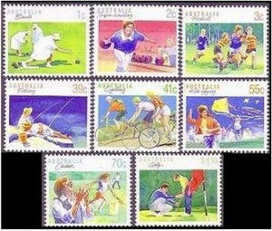 Australia 1106-1112,MNH. Sports:Bowls,Bowling,Football,