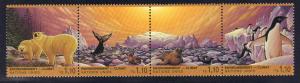 United Nations Geneva #240-243a  MNH  1993 Environment strip  of 4 bear  whale