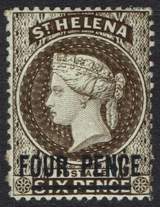 ST HELENA 1884 QV FOUR PENCE