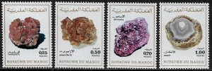 Morocco #313-4A MNH Set - Minerals