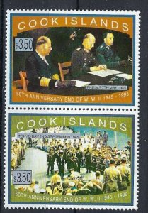 Cook Is 1198 MNH 1995 End of WWII Anniversary