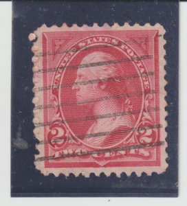 US Stamp Scott # 251 Jumbo 2c carmine Washington, Type 2, Used  VF CV $ 17.50