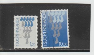 Finland  Scott#  760-1  Used  (1987 National Independence)