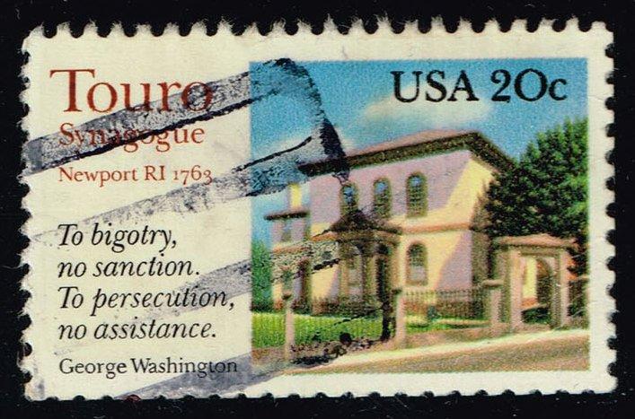 US #2017 Touro Synagogue; Used (0.25)