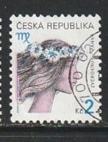 2000 Czech Rep - Sc 3070 - used VF - 1 single - Zodiac - Virgo