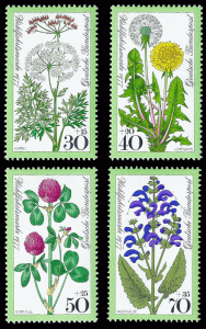 Germany, FRG 1977 Sc B538-41 ** Wildflowers