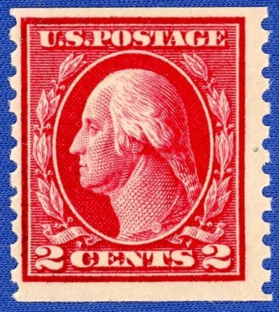 U.S. Scott #444 HR OG Unused,   Single 2c (1914) George Washington