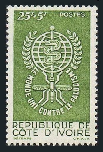 Ivory Coast B15,MNH.Michel 239. WHO drive to eradicate Malaria,1962.