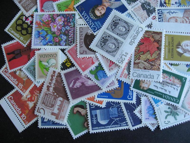 Canada 80 different mostly MNH interesting stuff here!