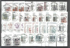 Germany 34 used definitives/2000-01/commemorative cance