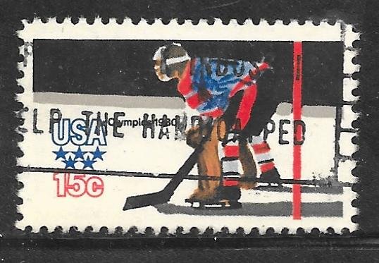 USA 1798: 15c Ice hockey, used, VF
