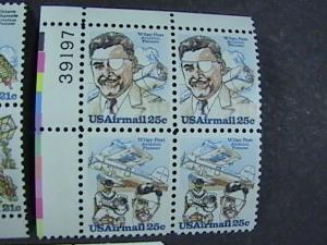 U.S.# C92a - C96a -MNH- SET OF PLATE # BLOCKS OF 4 --AIR-MAIL--AVIATION--1978-79