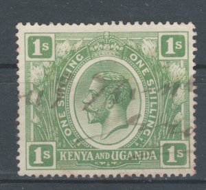 Kenya, Uganda, and Tanganyika 1922 King George V 1sh Scott # 29 Used