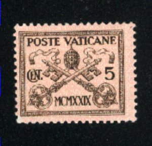 Vatican City #1   Mint  NG  1929 PD