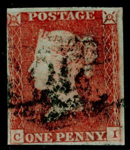 SG8, 1d red-brown, USED. Cat £30. CI 