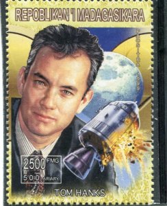 Malagasy 1999 AMERICAN Cinema TOM HANKS 1 value Perforated Mint (NH)
