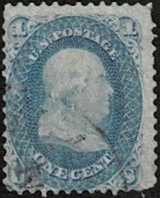 1861 United States Scott Catalog Number 63 Used