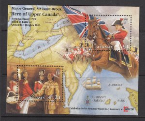 Guernsey 1996  Isaac Brock.  Miniature Sheet, mint NHM