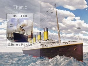 St Thomas - 2019 RMS Titanic - Stamp Souvenir Sheet - ST190309b