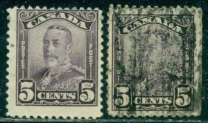 CANADA SCOTT # 153, USED, FINE, 2 STAMPS, GREAT PRICE!