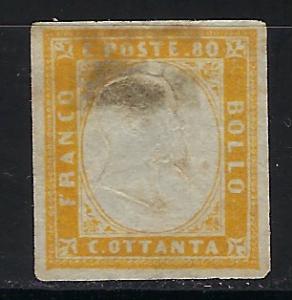 Italian States Sardinia Scott # 14a, used