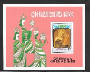 Grenada Grenadines #40 MNH Christmas Painting Souvenir Sheet (12882)