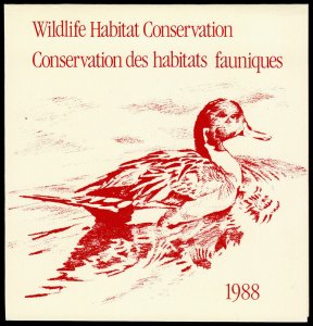 Canada Scott FWH4 Wildlife Conservation Booklet (1988) Mint NH VF C