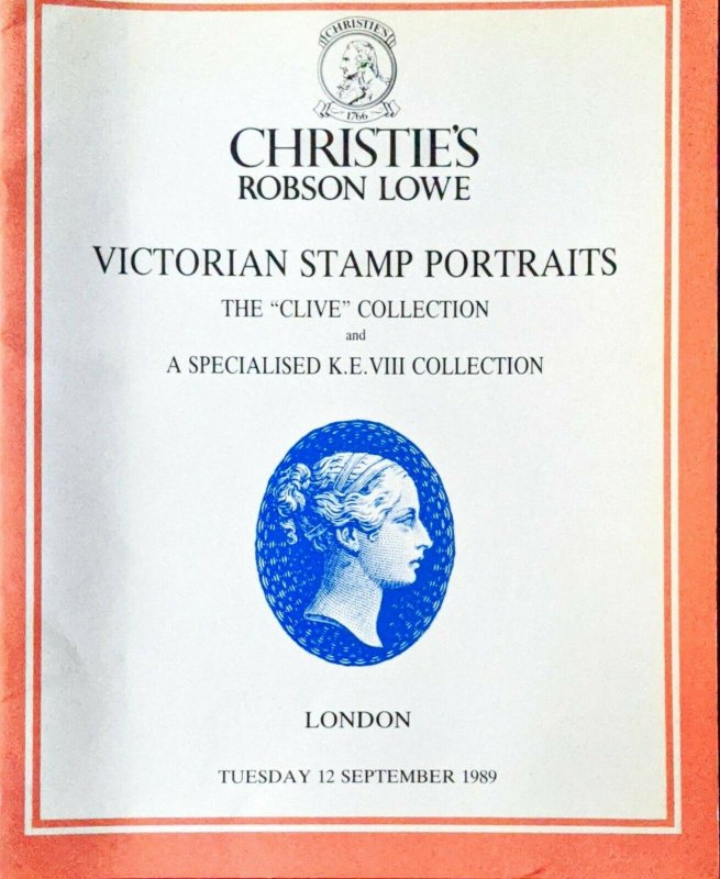 Auction Catalogue VICTORIAN STAMP PORTRAITS - The Clive Collection