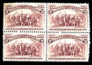 U.S. #231 MINT BLOCK OF 4 OG NH