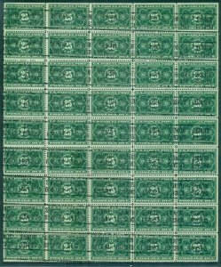 USA 1913 Sc#JQ5 25c Parcel Post Due Block 45 cv $35 per Blk 4 Chicago Precanc...