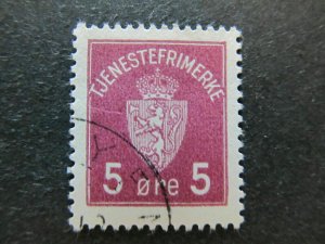 1926 A5P28F85 Norway Official Stamp 5th Used-
