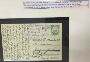 MOMEN: GERMAN SOUTH WEST AFRICA 1913 POSTCARD LOT #64539