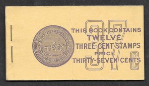 Doyle's_Stamps: MNH Misperfed Complete Booklet of 3c 1942 Stamps, Scott #BK102