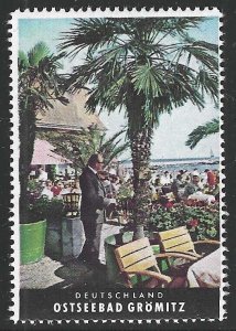 Ostseebad Gromitz, Germany, German Tourism Poster Stamp, Cinderella Label, N.H.