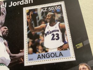 Michael Jordan Angola mint never hinged stamps sheet Ref R48966 