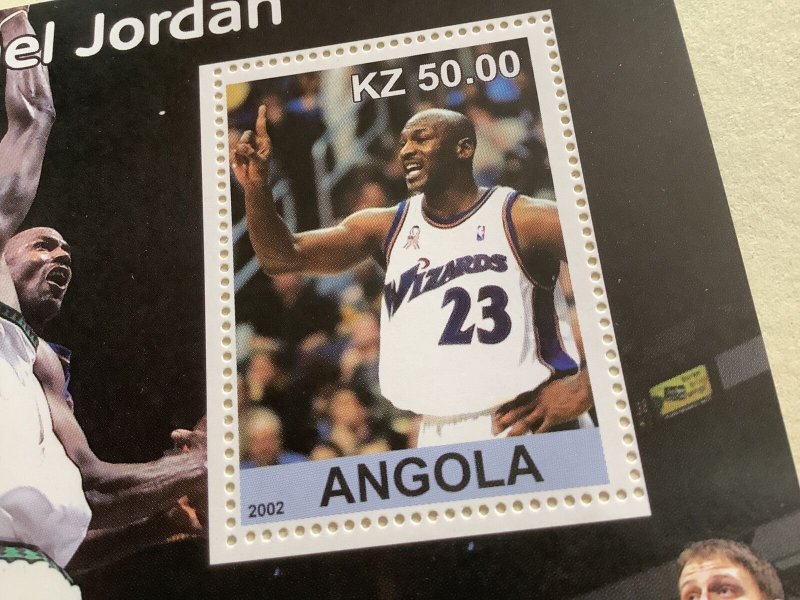 Michael Jordan Angola mint never hinged stamps sheet Ref R48968 