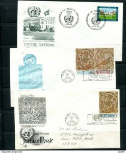 UN 1969 21 First Day of issues Covers  Used 11882