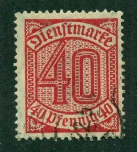 Germany 1920 #O7 U SCV(2022)=$1.90