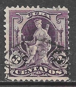 Cuba 229: 3c Cuba, used, AVG