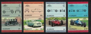 St. Vincent Automobiles 8v 4th series 1985 MNH SG#884-891