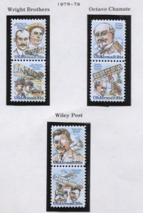 Scott # C91-C96  UNUSED  OG  MNH  three pairs