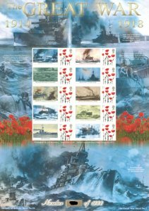 BC-404 2013 History of Britain 95 Great war no. 57 sheet U/M